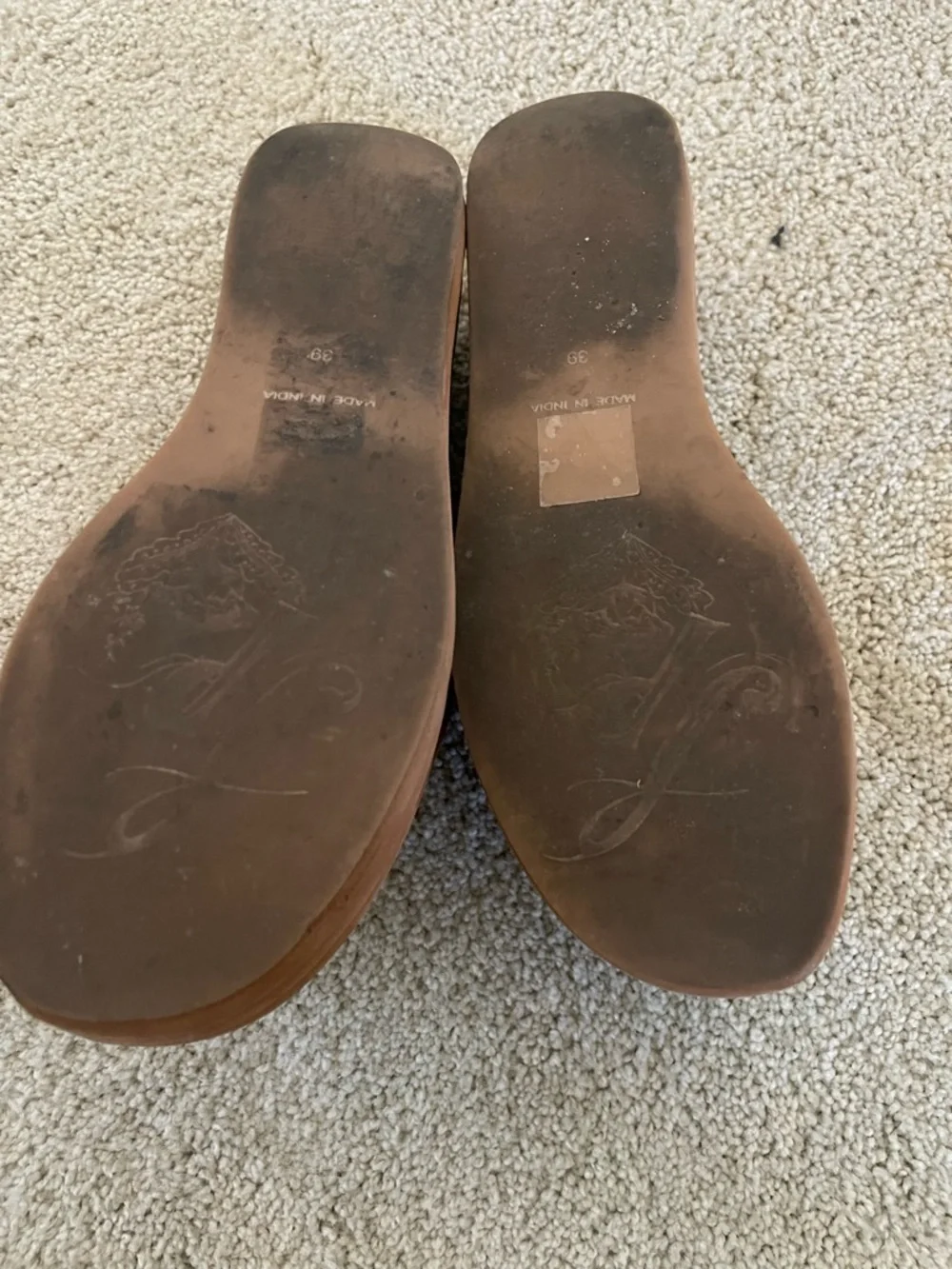 Free People Cognac Slide Platform Mules - Picture 4 of 4